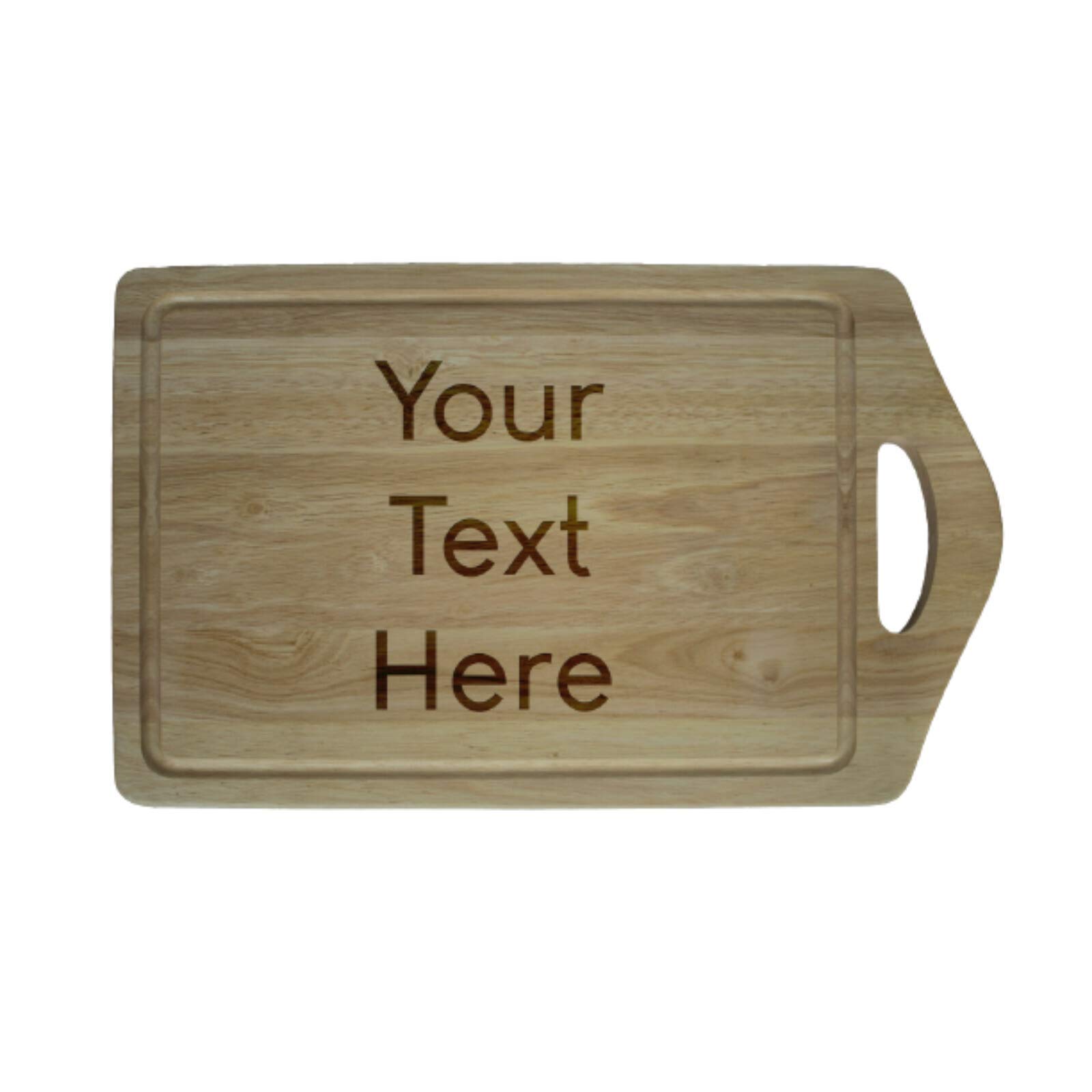 Be-Creative Tabla de cortar de madera personalizada, regalo grabado con láser, tamaño extra grande 450 mm x 280 mm, estilo 15