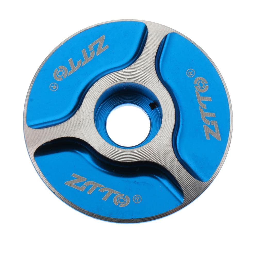 Aluminum Alloy Road MTB Bike Headset Top Cap Cover Stem Accessories Blue-image-37