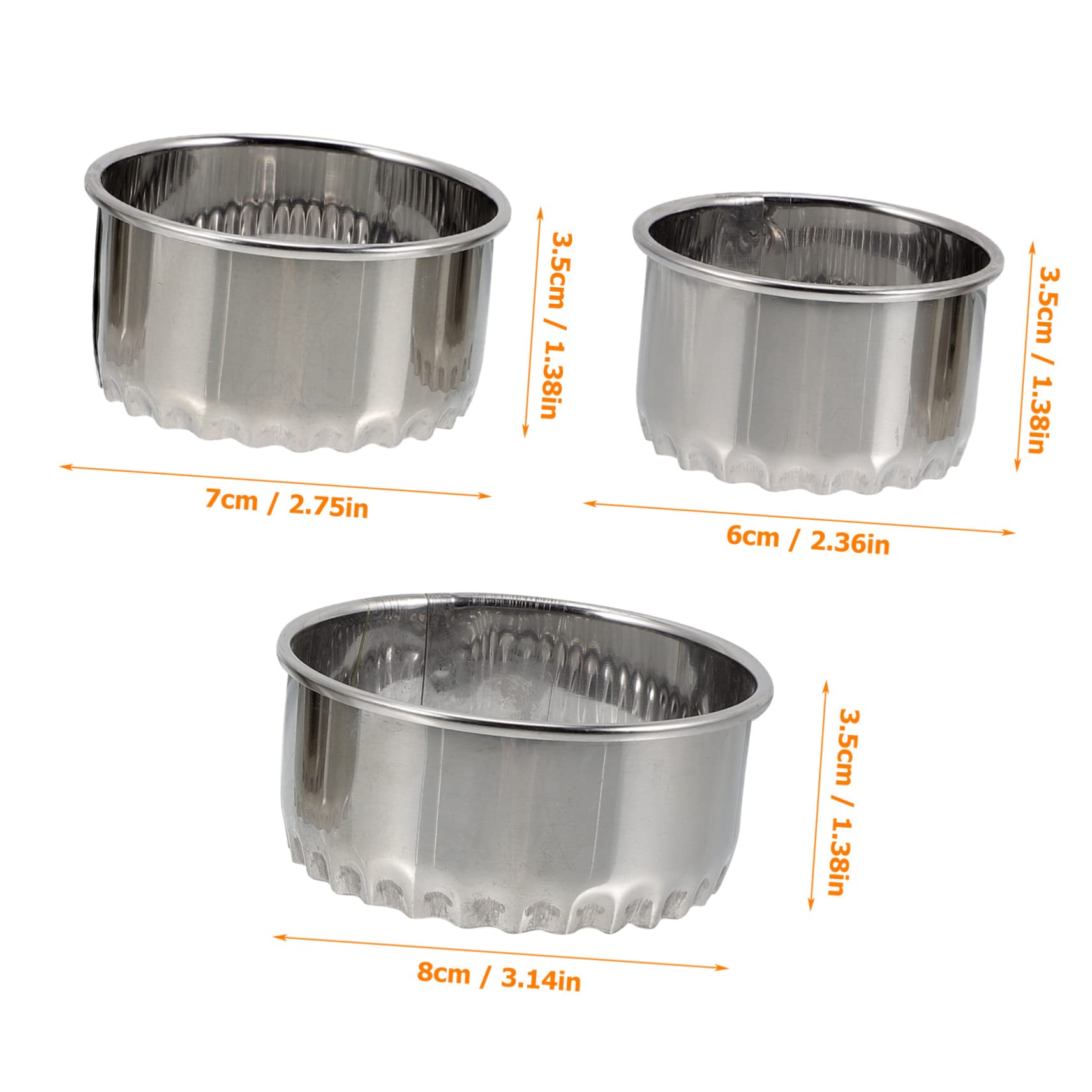 SOLUSTRE 9Pcs Sturdy Dumpling Wrapper Molds Dumpling Skin Cutters for Making Empanadas Ravioli and Fried Dumplings Your Kitchen