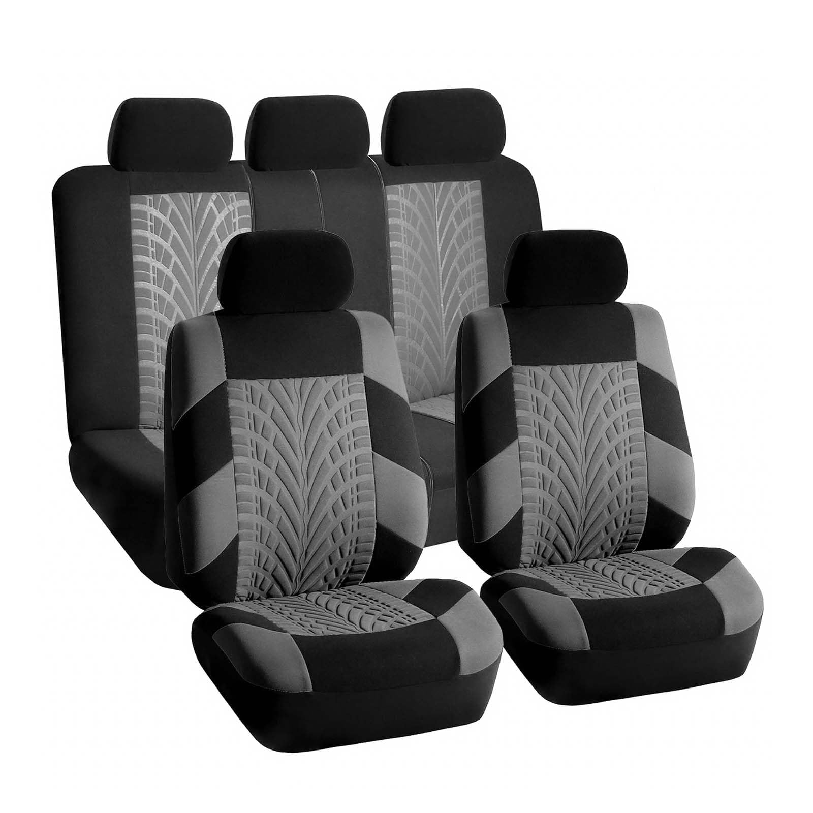 PWSVRDIQC Car Seat Covers Set for Ligier JS50 1999-2024, Front and Rear Seat Protectors, Zipped Split Bench Fitting, Durable Cloth,B