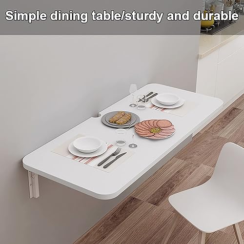 Miniatura 5 de Mesa plegable para lavandería mesa plegable montada en la pared mesa de pared resistente y estable para espacios pequeños escritorio oficina cocina