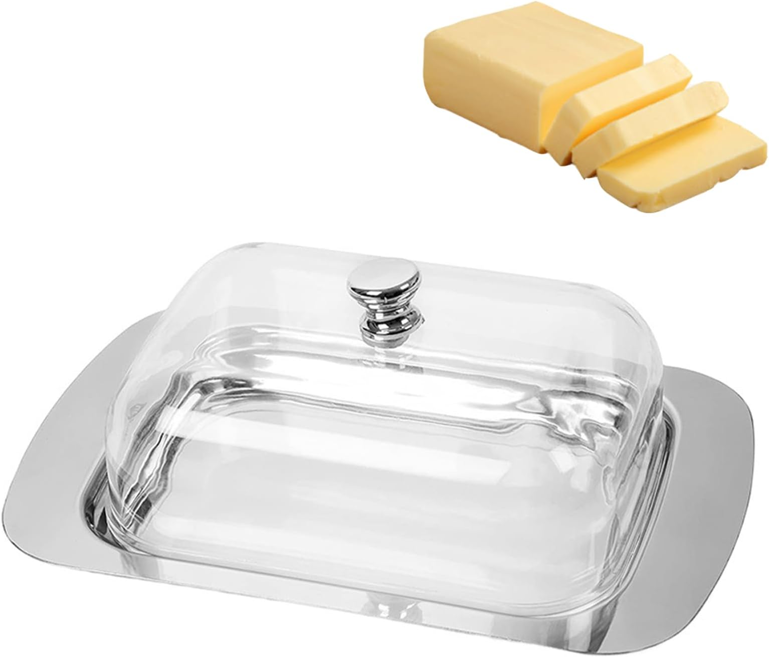 ZACK Butterdose ACIO 20521 – 250 G, Edelstahl 18/10, Matt Gebürstet, Spülmaschinenfest, Hygienisch & Elegant