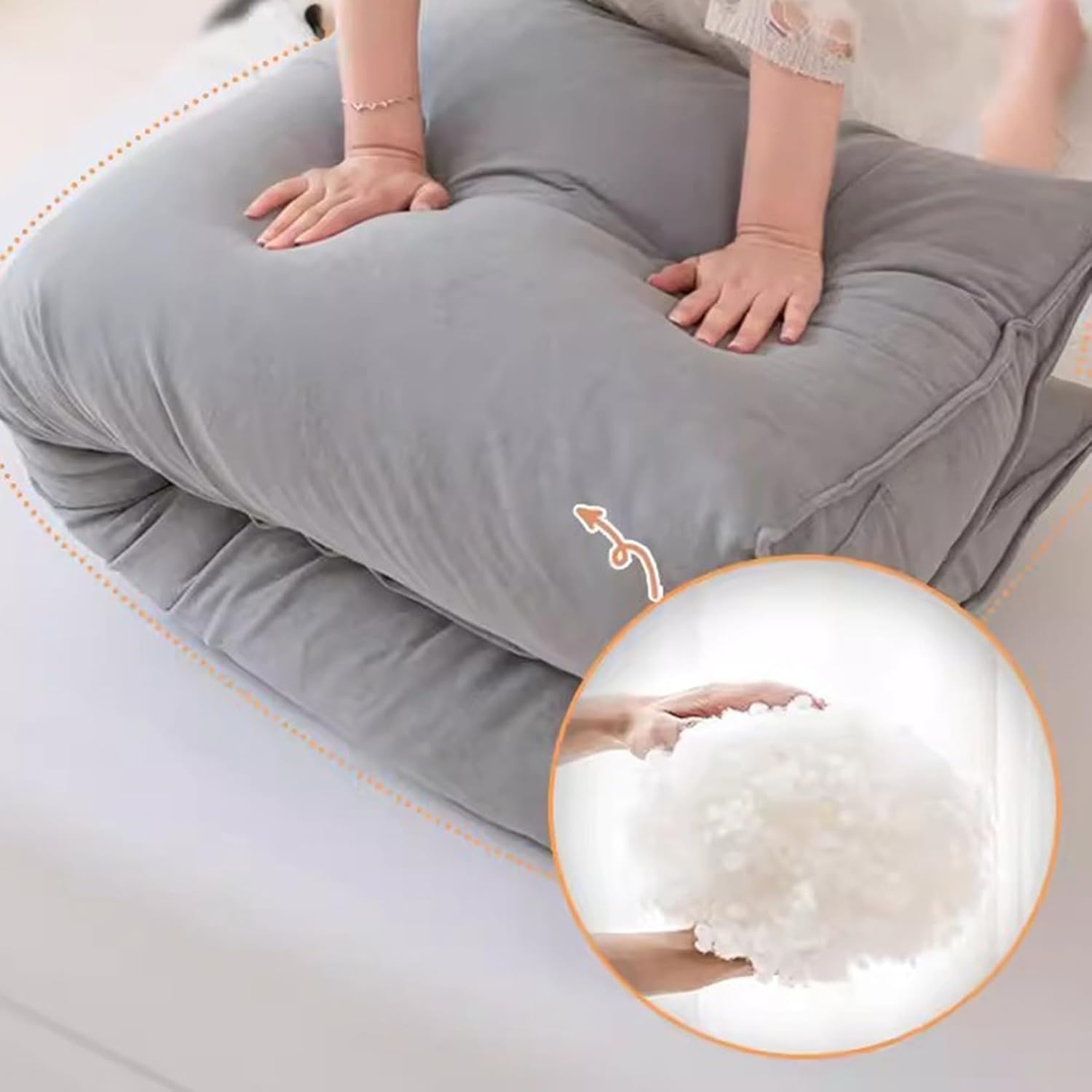 クッション シングルサイズ 100*50*20 背もたれ 背もたれクッション カラー1 三角クッション ベッド 腰あて サポート お