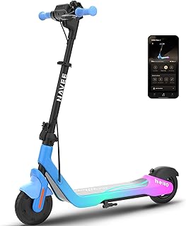 NAVEE K100 MAX E-Scooter Kinder ab 6 Jahre - 24 km Reichweite, 16 km/h, 50 kg Belastbar, IPX4 Wasserdicht, Bluetooth-Lautsprecher, Find My, RGB-Ambientelicht, faltbar & App-Geschwindigkeitskontrolle