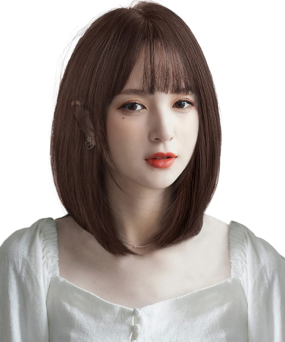 Amazon.co.jp: AISI HAIRウィッグ ボブ ストレート ミディアム フル 