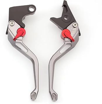 Clutch Lever For Suzuki GSXR1000 Gsxr 1000 K7 k8 2007-2008 Motorcycle Brake Clutch Levers Adjustable CNC Aluminum Handle Accessories GripsLong Grey