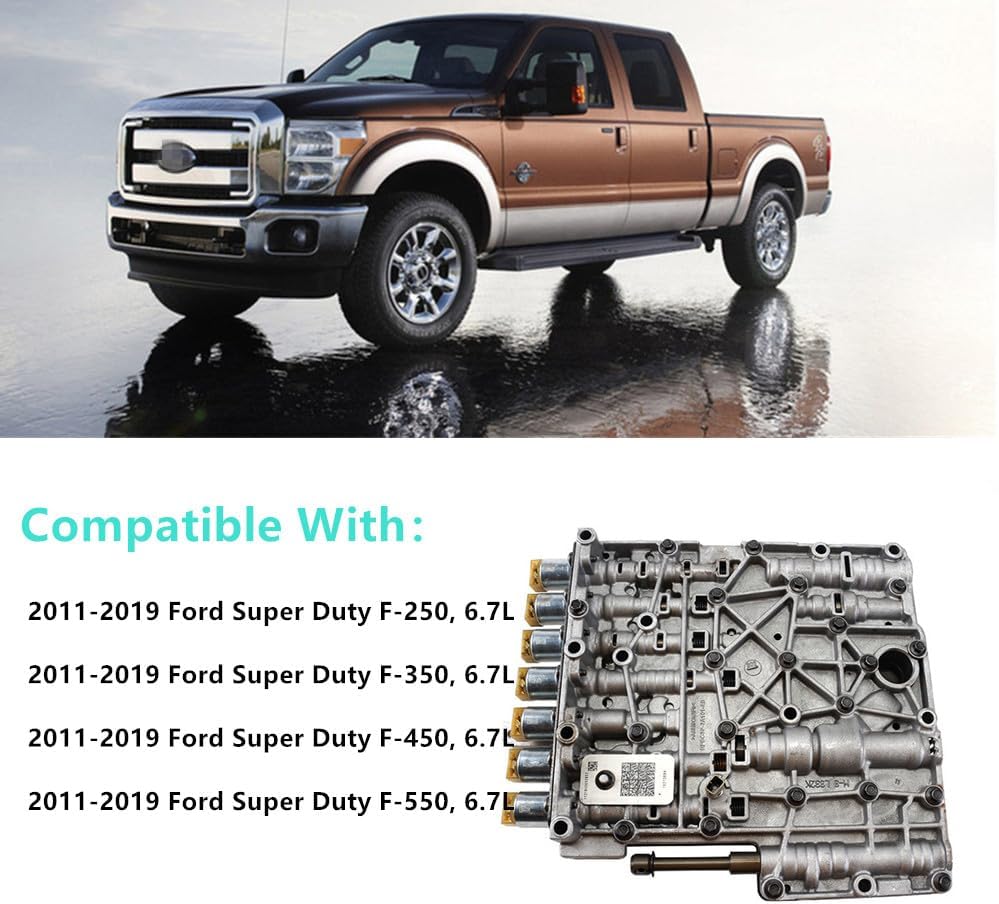 6R140 BCZ-7A100-B Transmission Valve Body With Solenoids Compatible With Fo-rd Super Duty F-250 F-350 F-450 6.7L Series 2011-2019