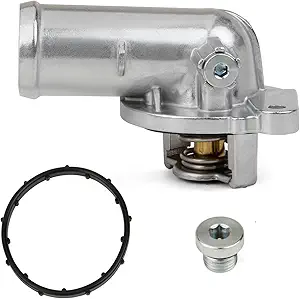 MITZONE Aluminum Thermostat Housing Assembly with Thermostat and Gasket