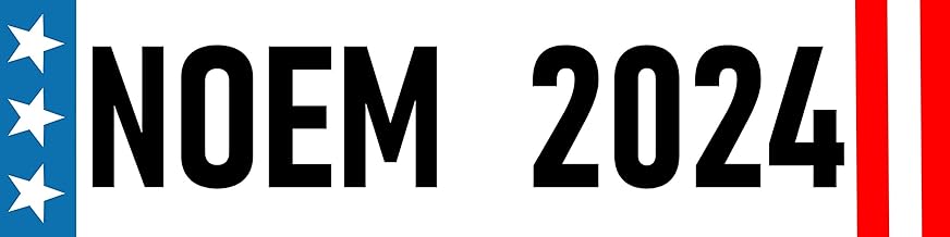 Kristi Noem 2024 Bumper Sticker - Waterproof - Fade Resistant Ink
