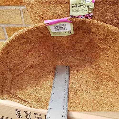 Smart Garden 60cm 24 Inch Saxon Metal Wall Trough Basket Black Planter