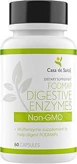 Casa de Sante FODMAP Digestive Enzymes, No High Inulin, Keto Carnivore Intolerance Support, 18 Multi Enzyme Amylase Bromelain Lipase Lactase Protease Papain Alpha galactosidase, More - No GMO