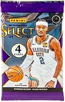 Vista 2 de Mega Box de baloncesto Panini Select NBA 2024-25 - Tarjetas oficiales de intercambio - Premios azules y rojos exclusivos de minoristas, tarjetas e