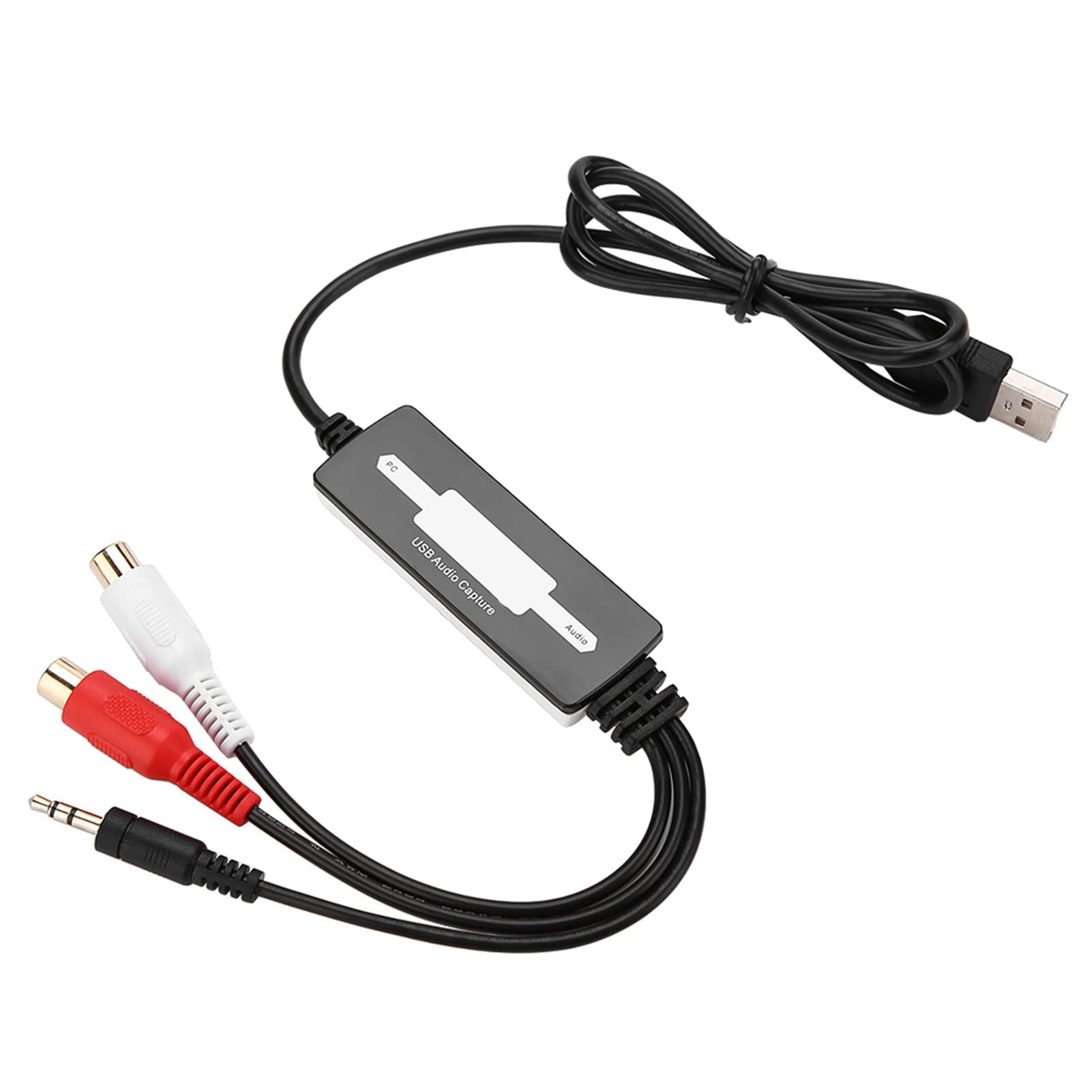 Fockety Adattatore USB Conveniente Strumento di Editing Convertito Cassette di Giradischi in Mp3/wav, per Podcasters