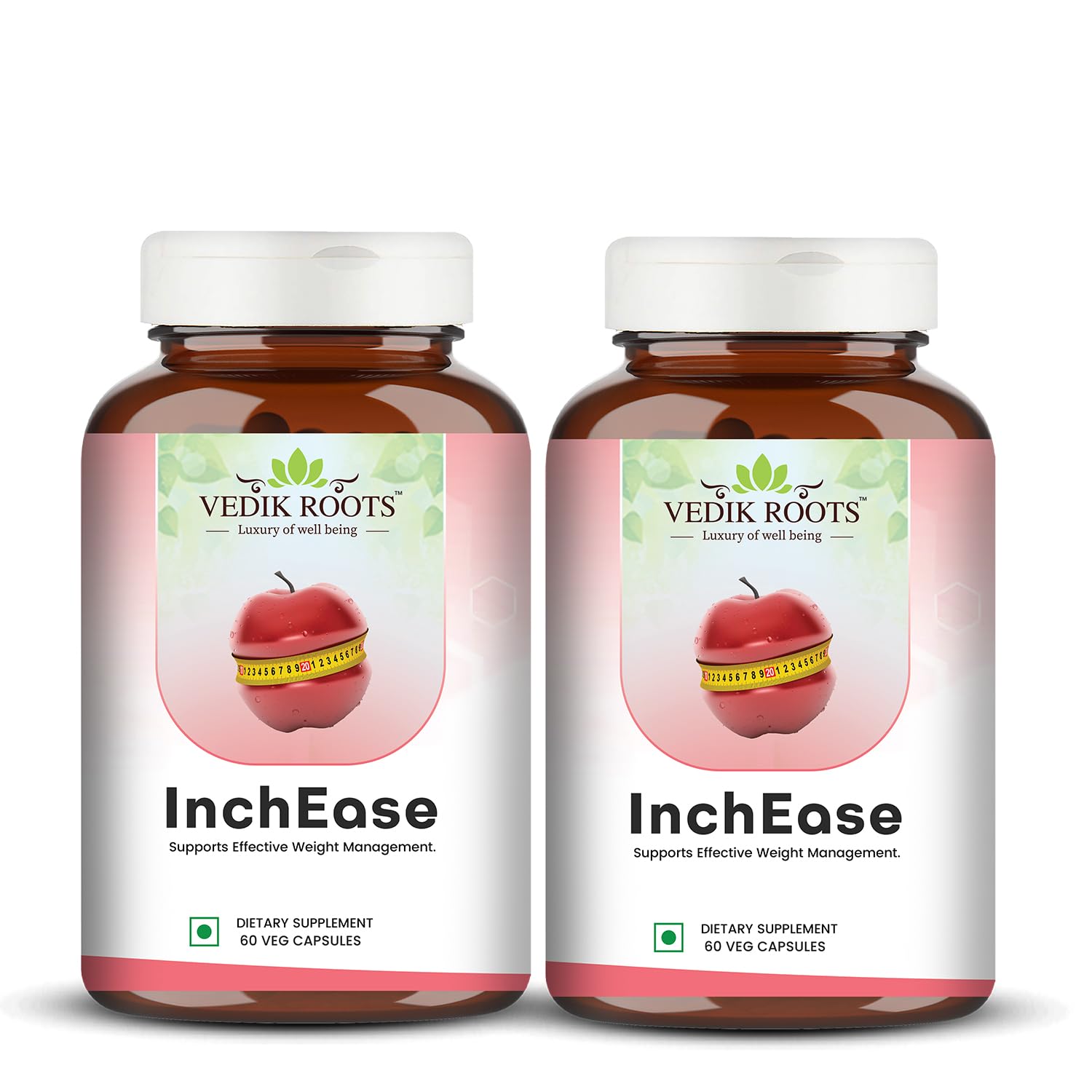 InchEase | Ayurvedic Supplement for Healthy Weight Loss Management |Fat Burners|Weight Management for Women & Men 60 Veg Capsules (Pack of 2)-image-10
