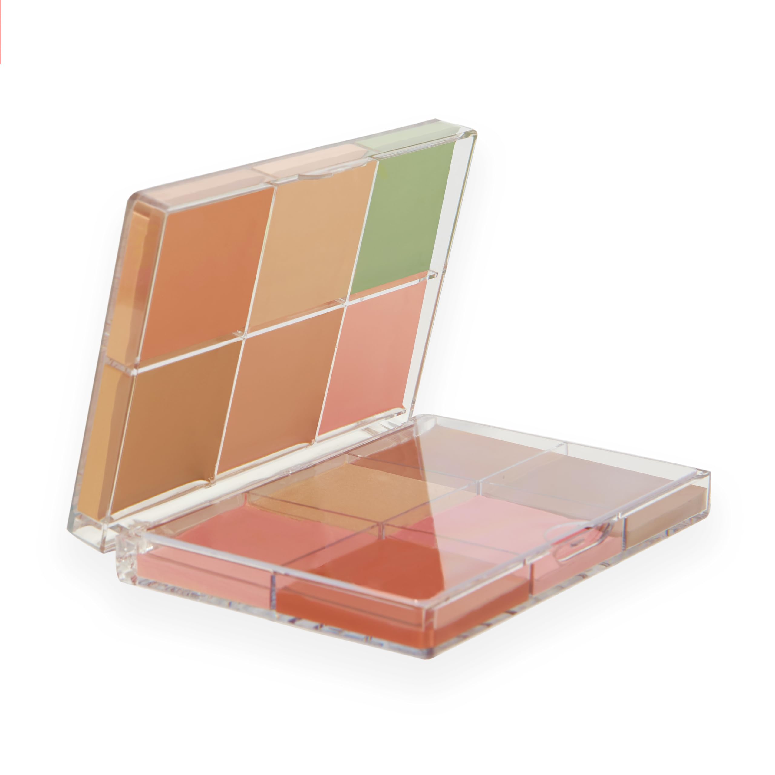 Revolution Everything Base Face Icon Complexion Palette, Paleta Todo En Uno para Ojos, Rostro y Labios, Light, 5 g