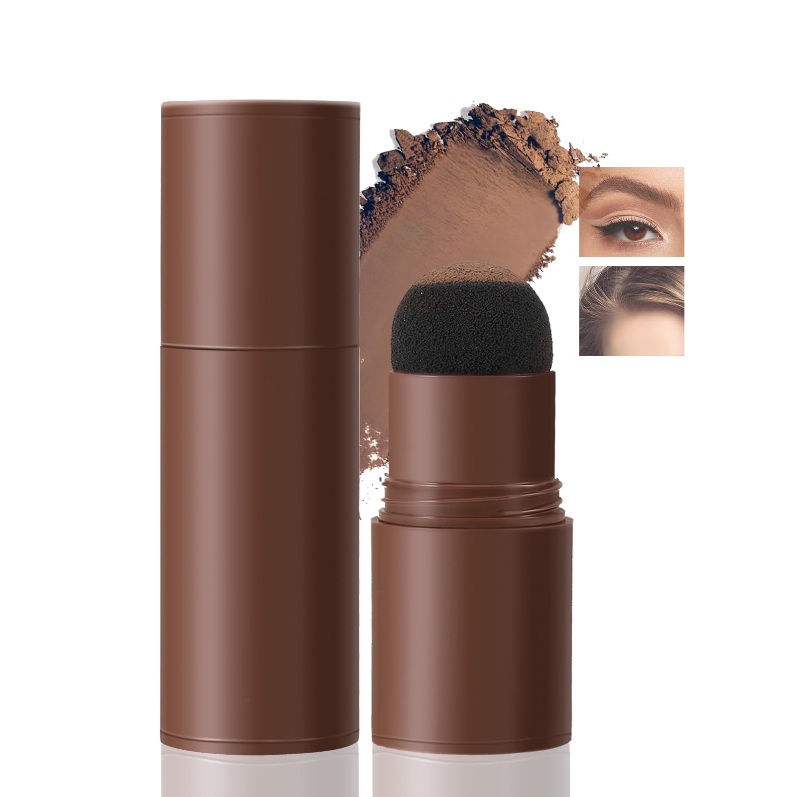 Boobeen Polvere per il ritocco delle radici, correttore per capelli in polvere per capelli grigi, copertura delle radici in polvere per capelli diradati