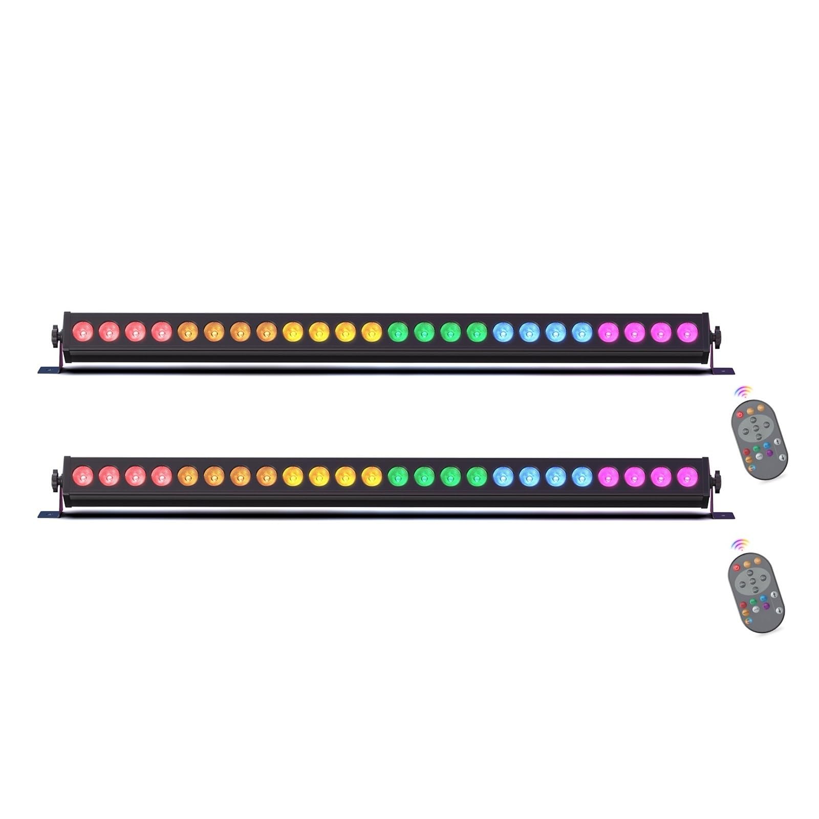 Światła dyskotekowe 2 szt. 60 W RGB 24LED Wall Wash Light Bar z em DMX Stage Light Bar na wesele, kościół, muzykę, taniec, DJ, imprezę