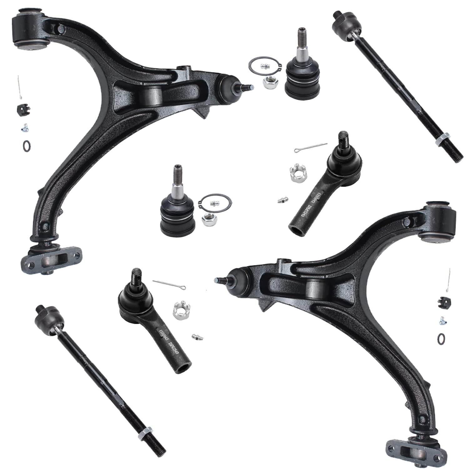 Detroit Axle - 8pc Front End Control Arms Kit for Jeep 05-10 Grand Cherokee