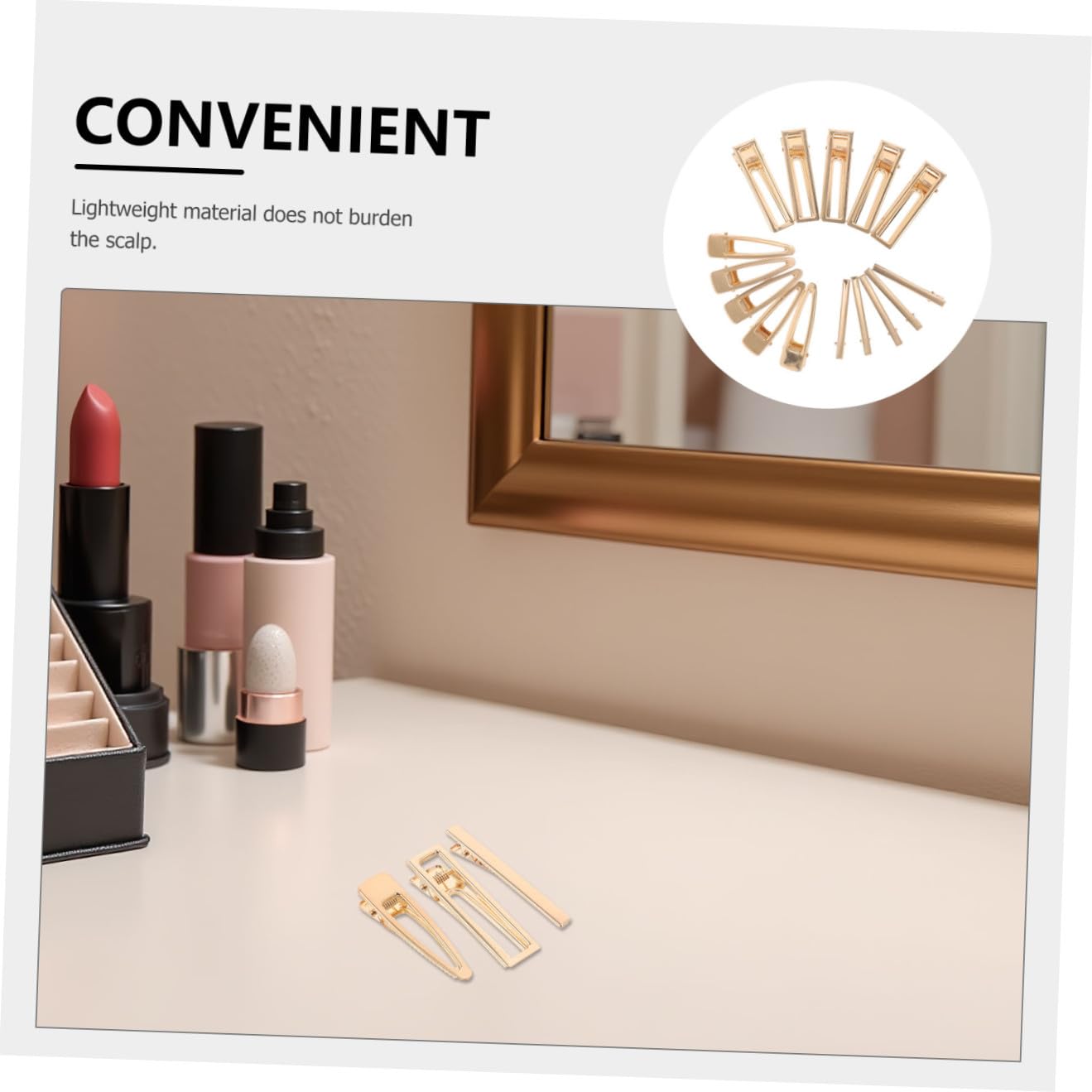 Hohopeti 60 pezzi Fermagli Capelli in Metallo Dorato di Tipi Clip Alligatore per Accessori Fai da Te Ragazze e Donne Delicati sui Capelli Resistenti e Leggeri per Uso Prolungato