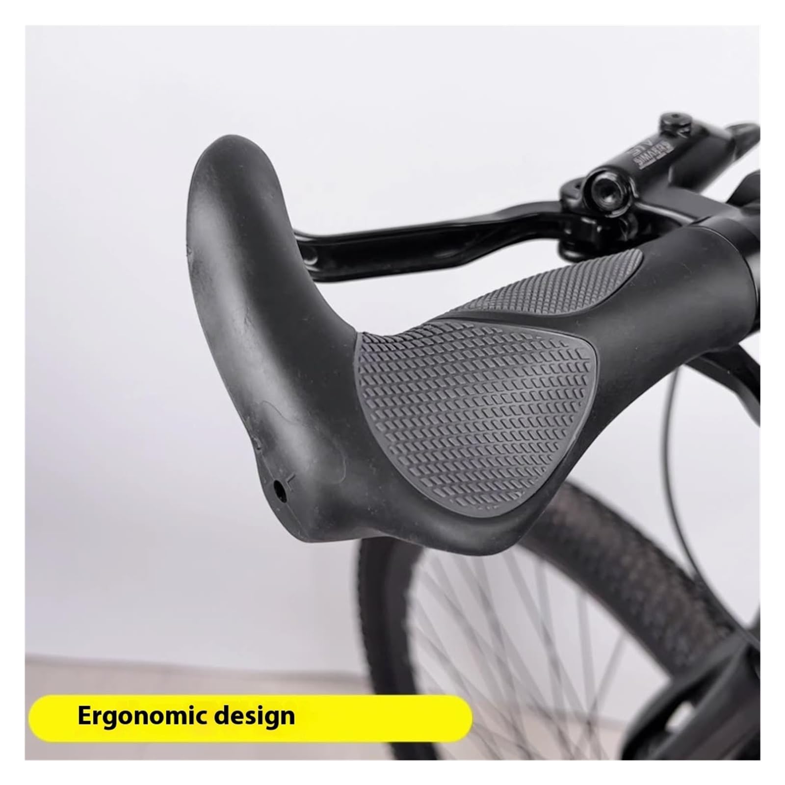 Manopole for Manubrio, Compatibili con NPY, Bici MTB BMX | Impugnature in gomma integrate in silicone TPR, design del poggiamano for parti di ricambio for il ciclismo