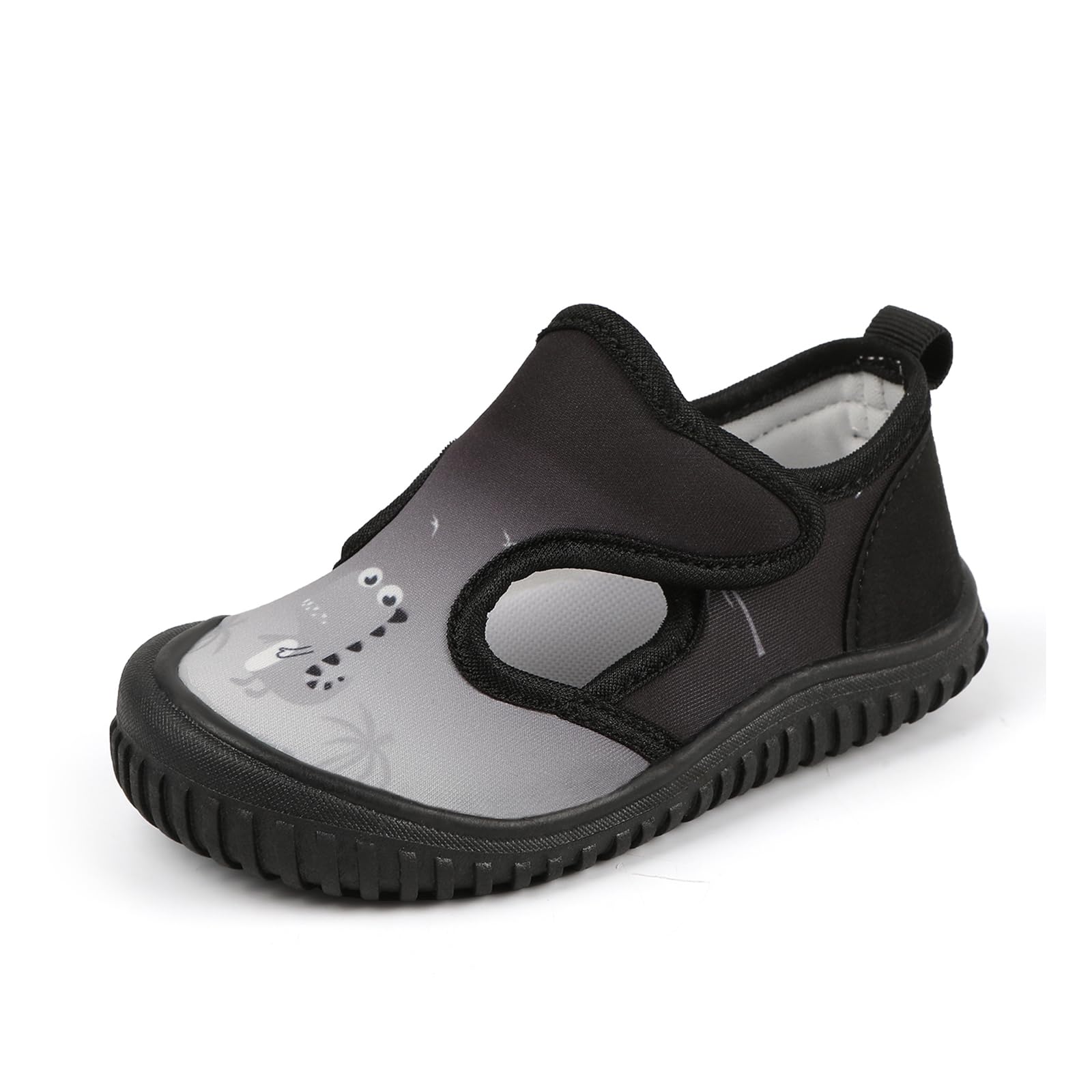 Boys Girls Water Shoes Quick-Dry Cute Beach Swim Pool Shoes(Toddler/Little Kid) Black