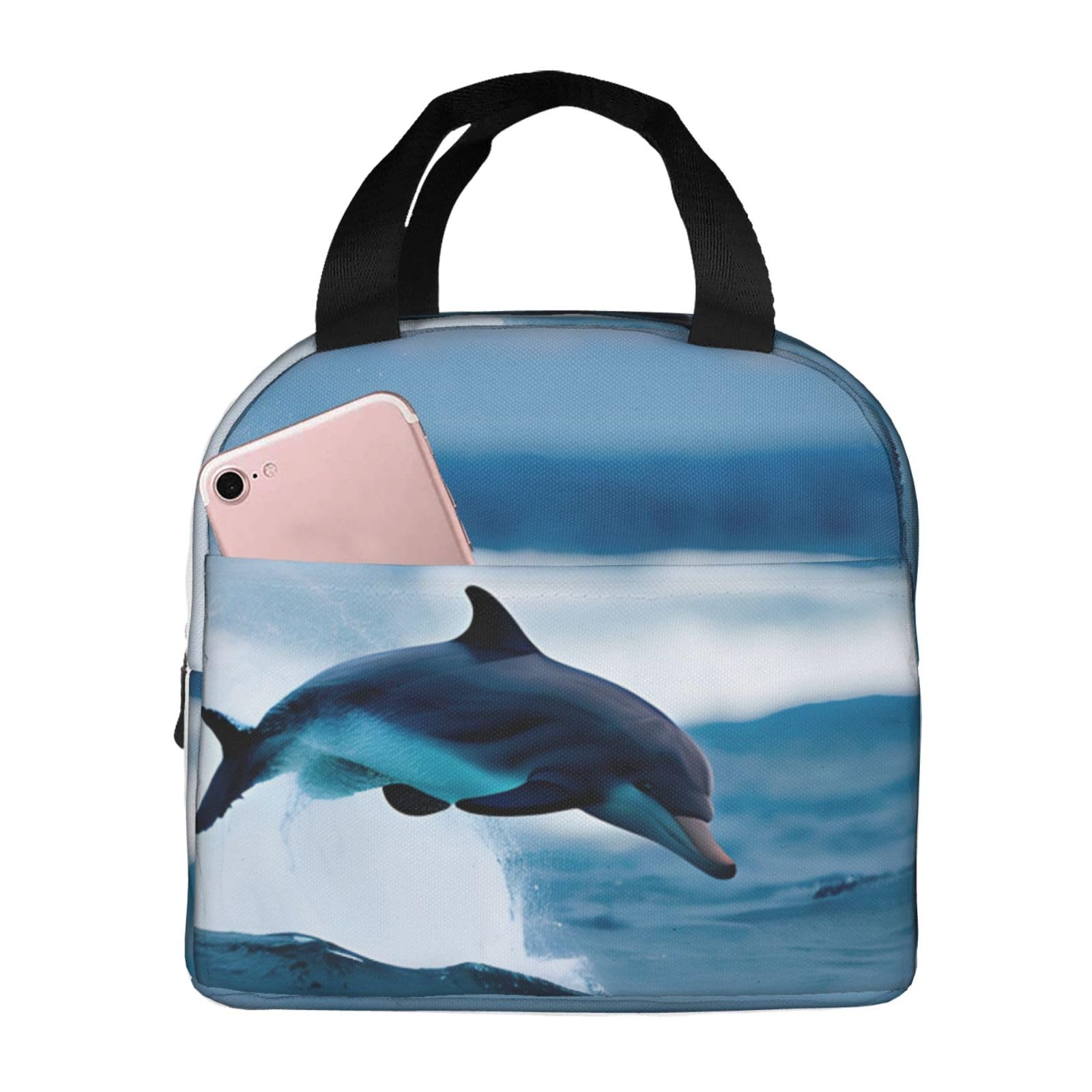 HERCHR Borsa per Il Pranzo,Borsa Termica Riutilizzabile,Lunch Bag,Borse Porta Alimenti,Scatola per Il Pranzo Isolata per Alimenti Borsa per Picnic All'aperto Borsa in Carta Marrone