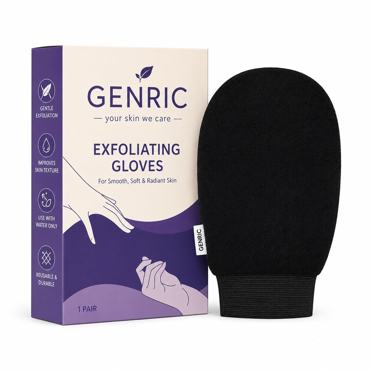 1 Pairs Exfoliating Gloves,Shower Gloves for Women Men,Wash Gloves for Shower,Deep Cleansing Exfoliating Mitt Bath Glove Wash Dead Skin Remover (Mix Color)-image-40