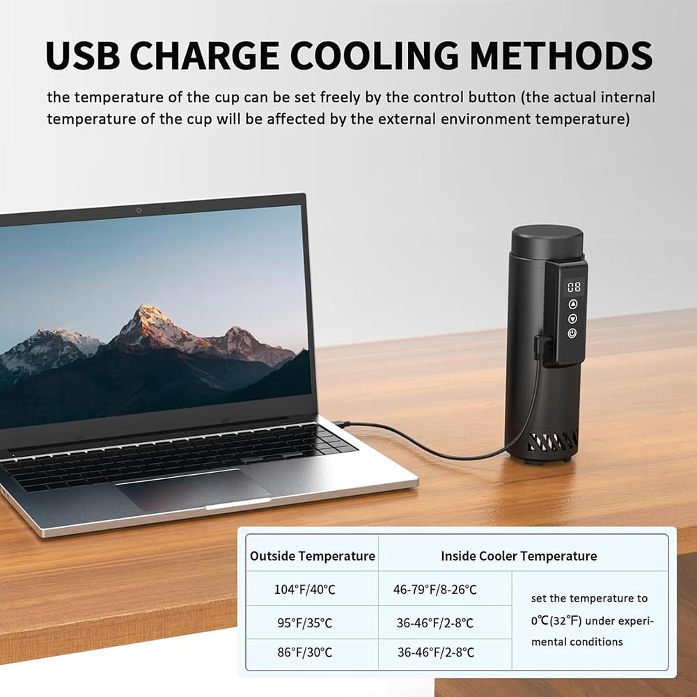 Refrigerador de medicamentos para viajes, enfriador de insulina, cargador USB, refrigerador portátil para coche, cuidado diabético