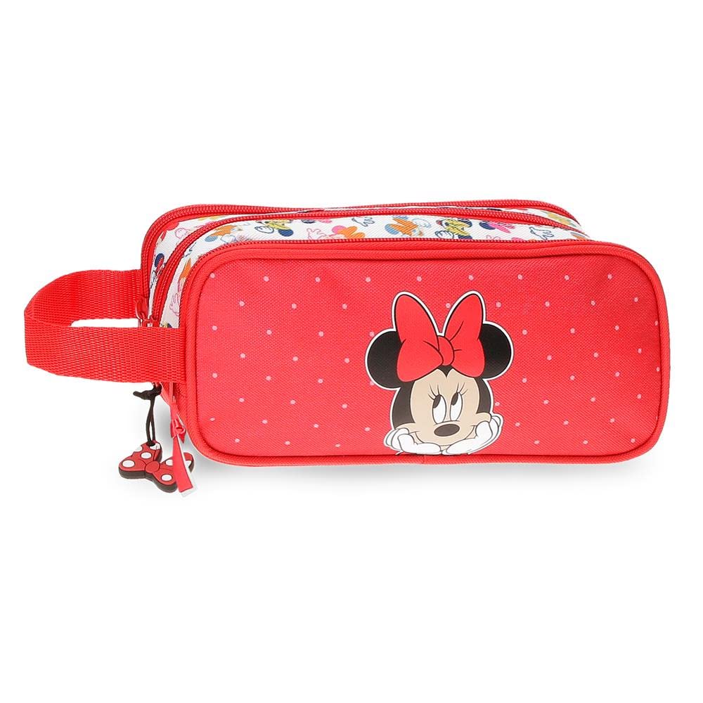 Disney Minnie Diva Estuche Triple Multicolor 22x10x9 cms Poliéster
