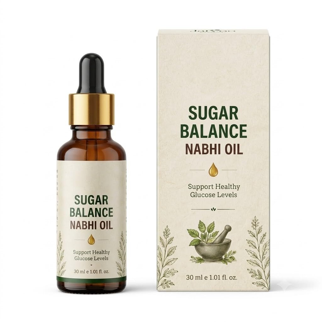 Sugar Balance Nabhi Oil 30ml | Herbal Belly Button Oil for Daily Wellness | Ayurvedic Nabhi Care with Natural Herbal Extracts | Easy Dropper Application | Lightweight & Non-Greasy Formula | Daily Self Care for Men & Women-image-35