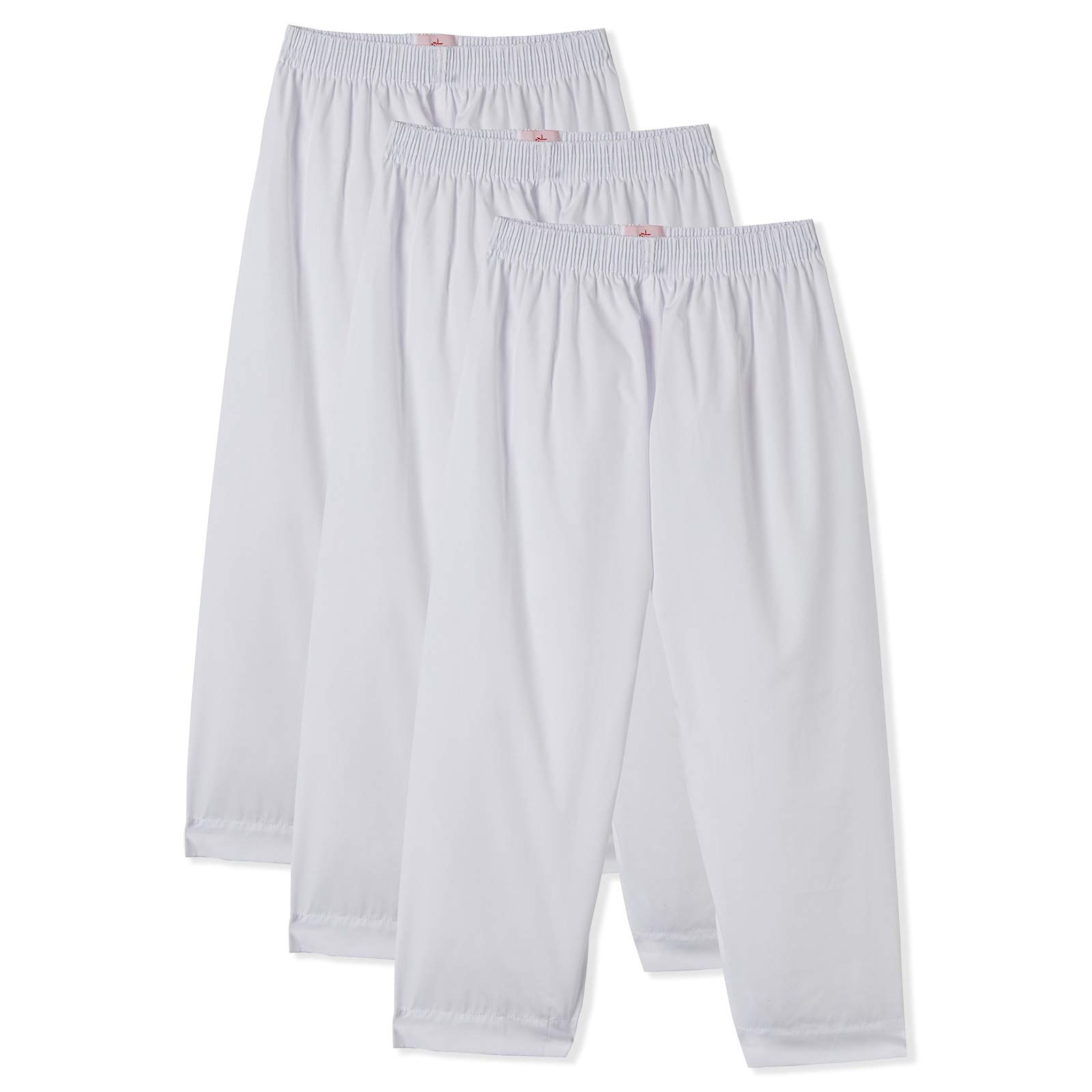 SLUGGER3-Piece White Long Sarwal Pants with Patch for Boys
