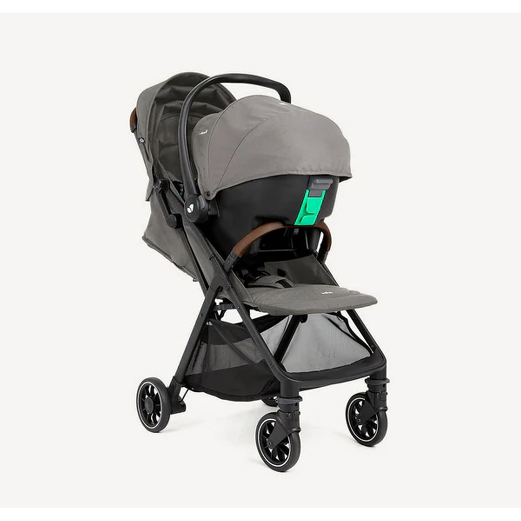 Joie Pact Pro Travel System with i-Snug 2 – Ultra-Lightweight, Compact, Birth to 22kg, Ergonomic Recline, UPF 50+ Canopy & One-Touch Brake - Image 2 thumbnail