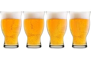 IPA Beer Glasses - The Ultimate 16oz Nucleated Pint Glass