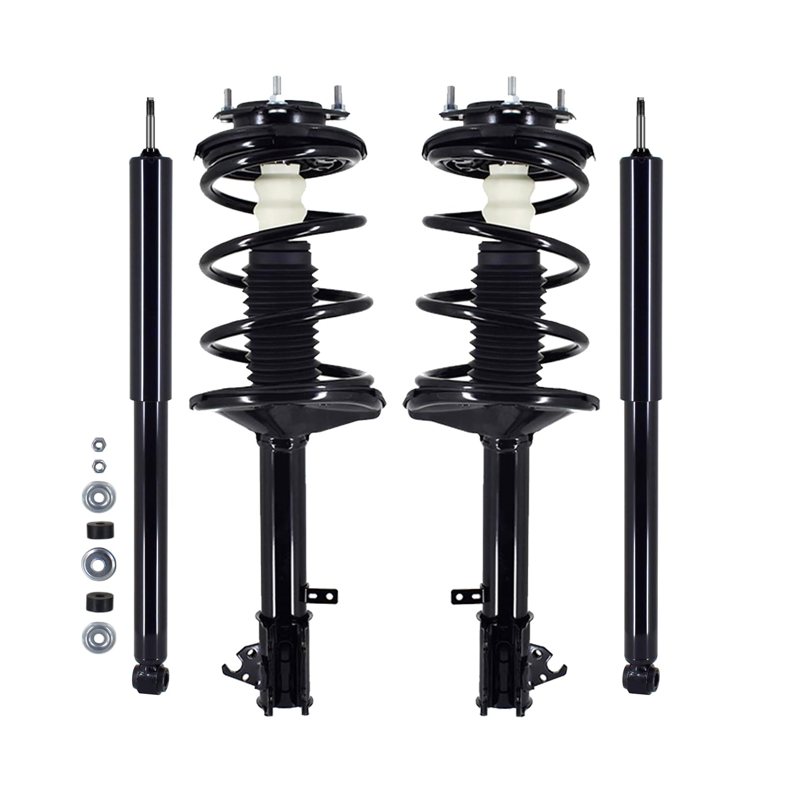 PM Auto Set of 4 Front Quick Strut-Coil Spring-Rear Shock For 1996-2000 Toyota Rav4