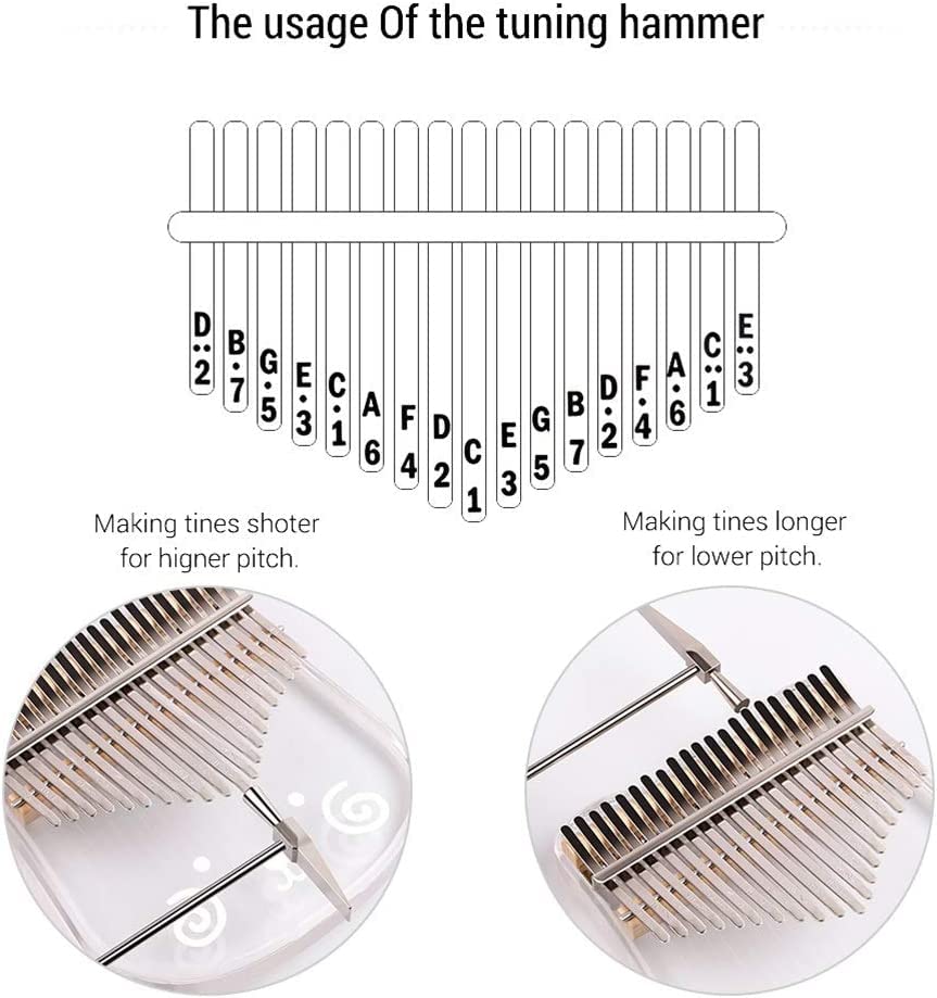 Mini Doigt Kalimba Pouce Piano 21 Touches Mignon Transparent Pouce Piano Kalimba Acrylique Matériel, avec Boîte Portable… - Les Beatles, Paul McCartney, John Lennon, RIngo Starr, George Harrison Mini Doigt Kalimba Pouce Piano 21 Touches Mignon Transparent Pouce Piano Kalimba Acrylique Matériel, avec Boîte Portable… – Image 4