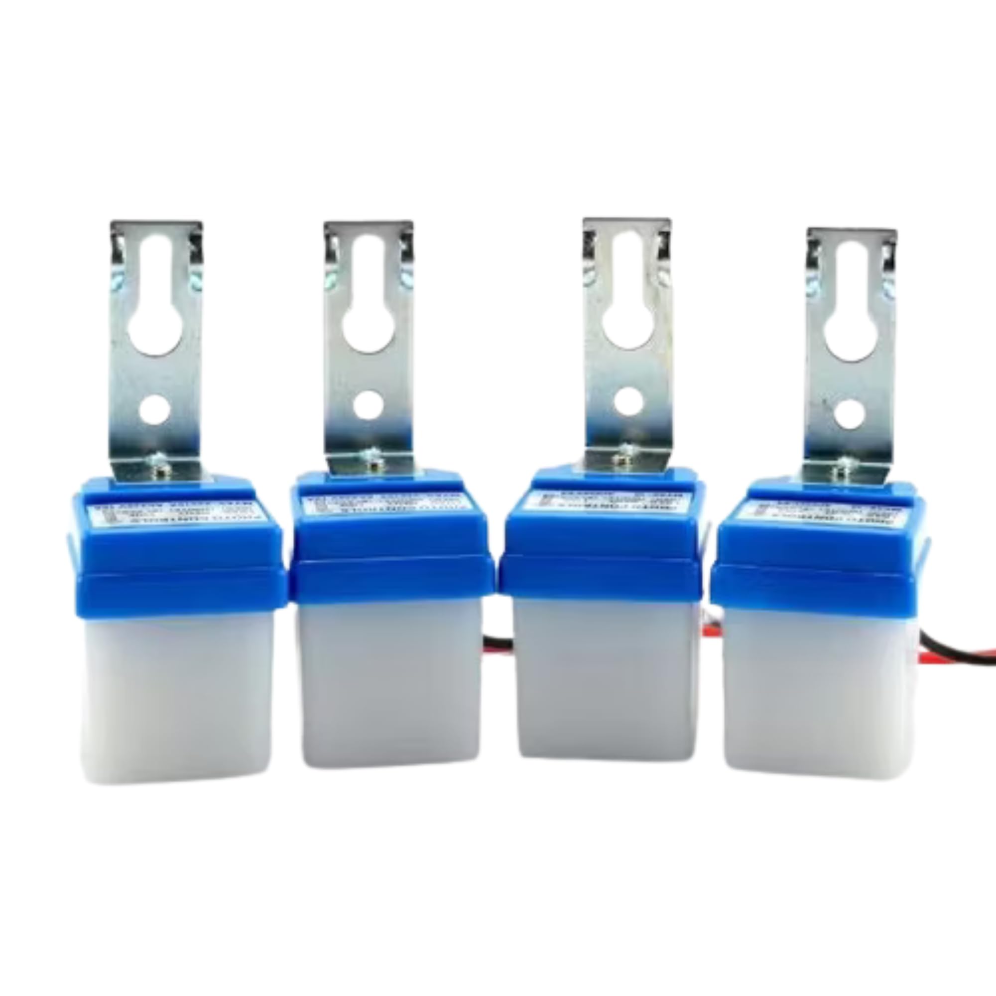 ROBOWAY Plastic 220V Auto Day/Night on and Off Photocell, LDR Sensor Switch for Street Light, Home, Outdoor Use (Pack of 4)