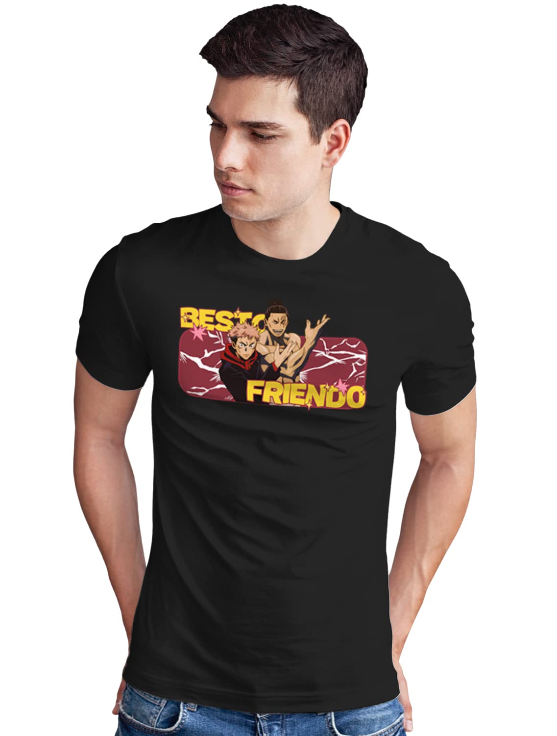 AirDrop Unisex Relaxed Fit Graphic Printed Anime Jujutsu T-Shirt 1885
