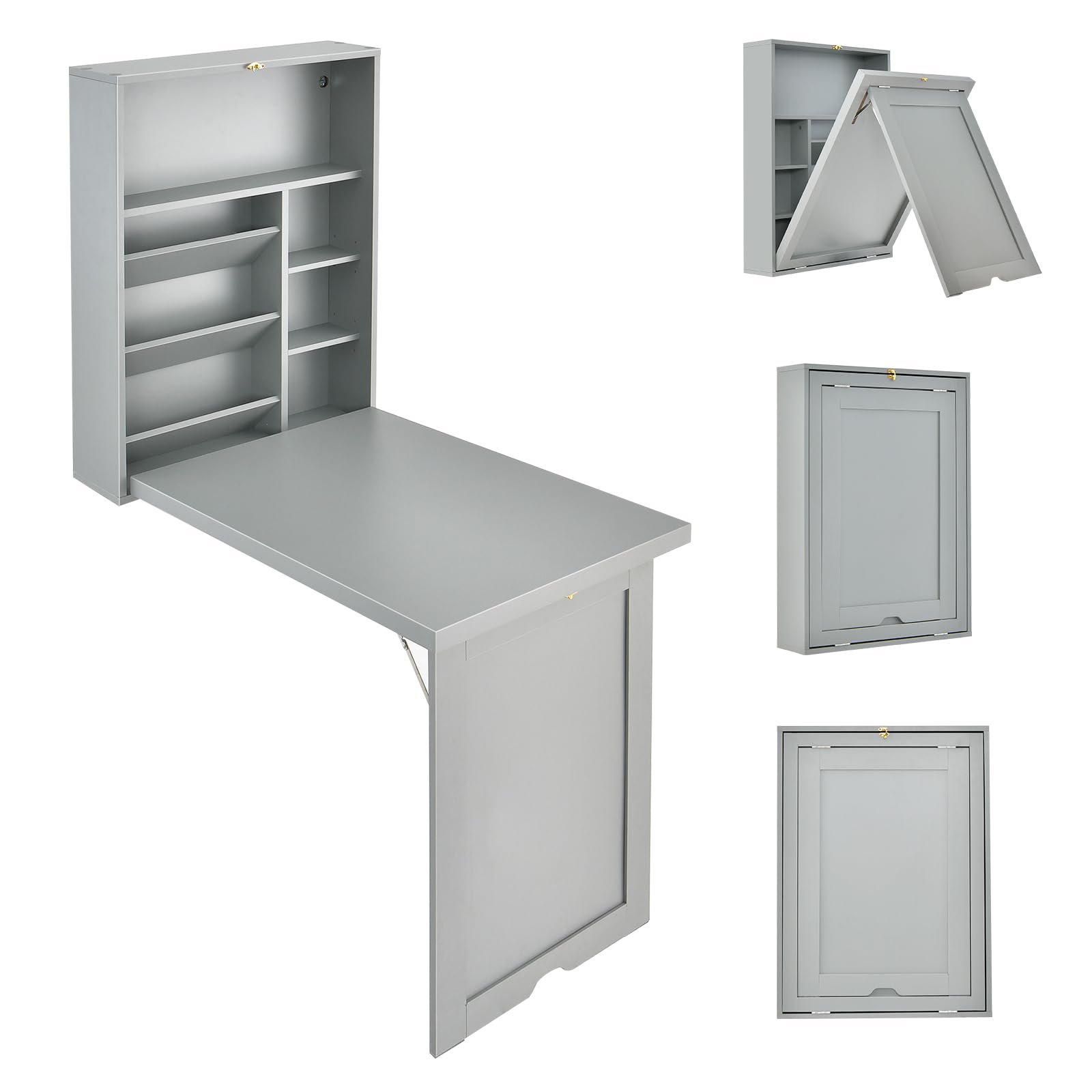 Amazon.com: IFANNY Folding Wall Mounted Desk, Fold Down