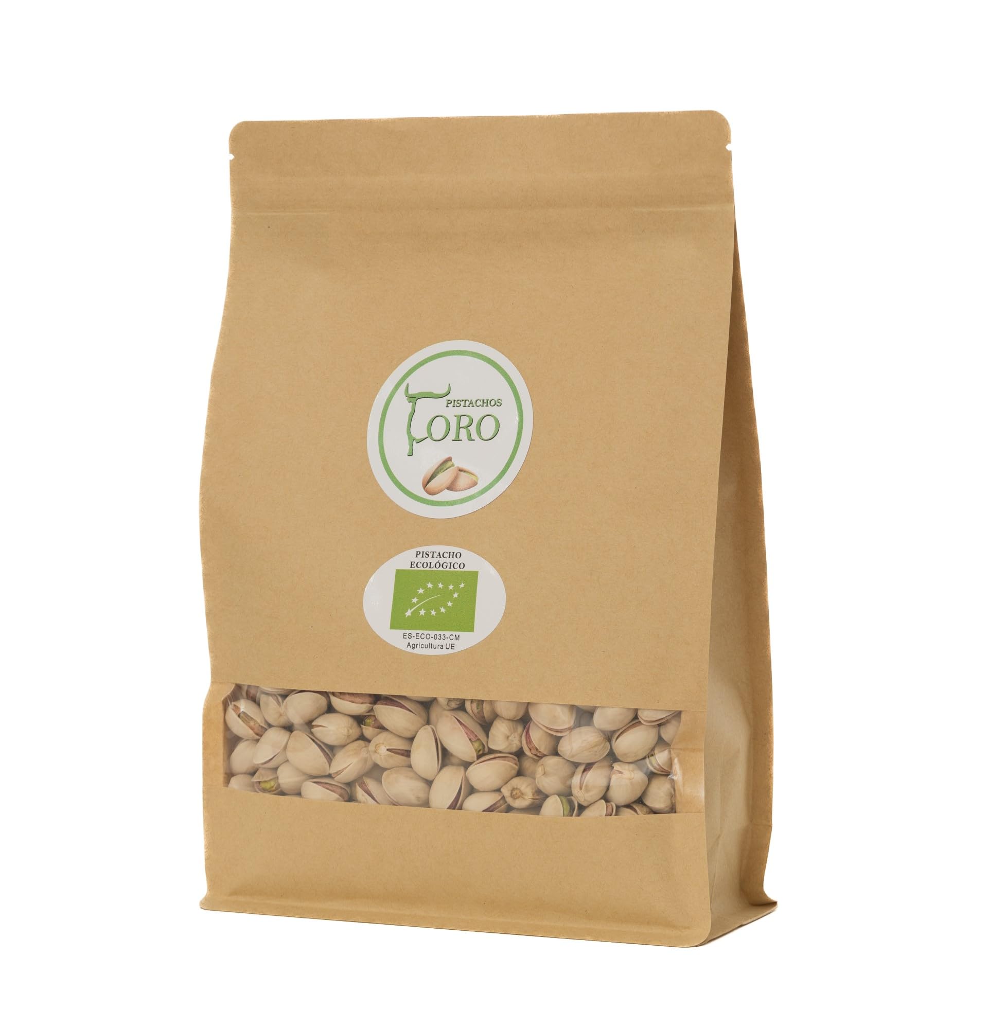 Pistachos ecológicos, 850g Origen España