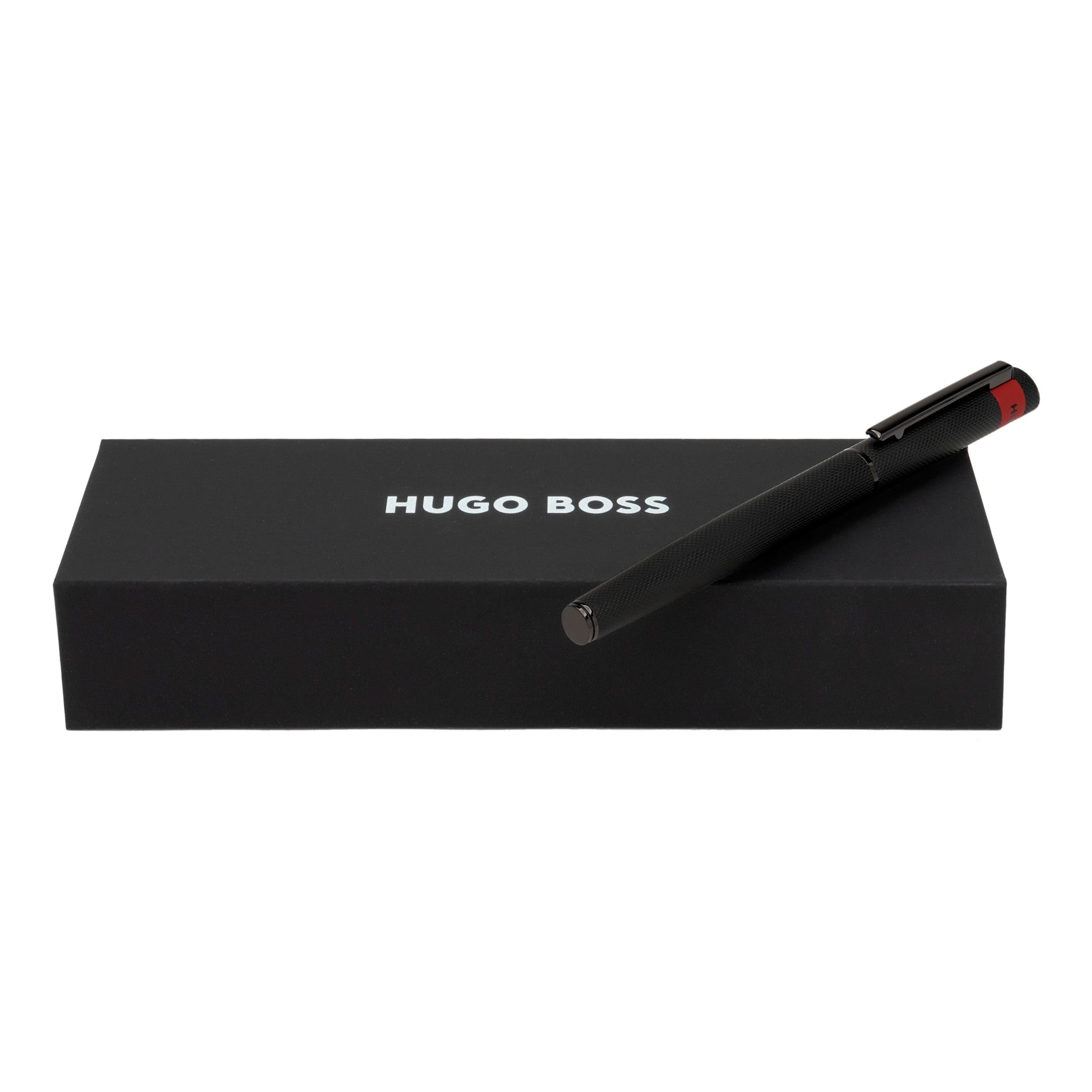 Hugo Boss Loop Diamond HSW3675A Black Brass Rollerball Pen Length: 14.6cm - Image 4