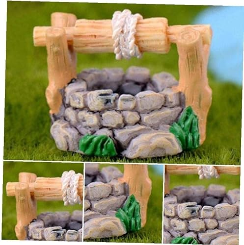 PULABO - Mango movible en miniatura y cubo de agua para gnomos de jardín y hadas conveniente