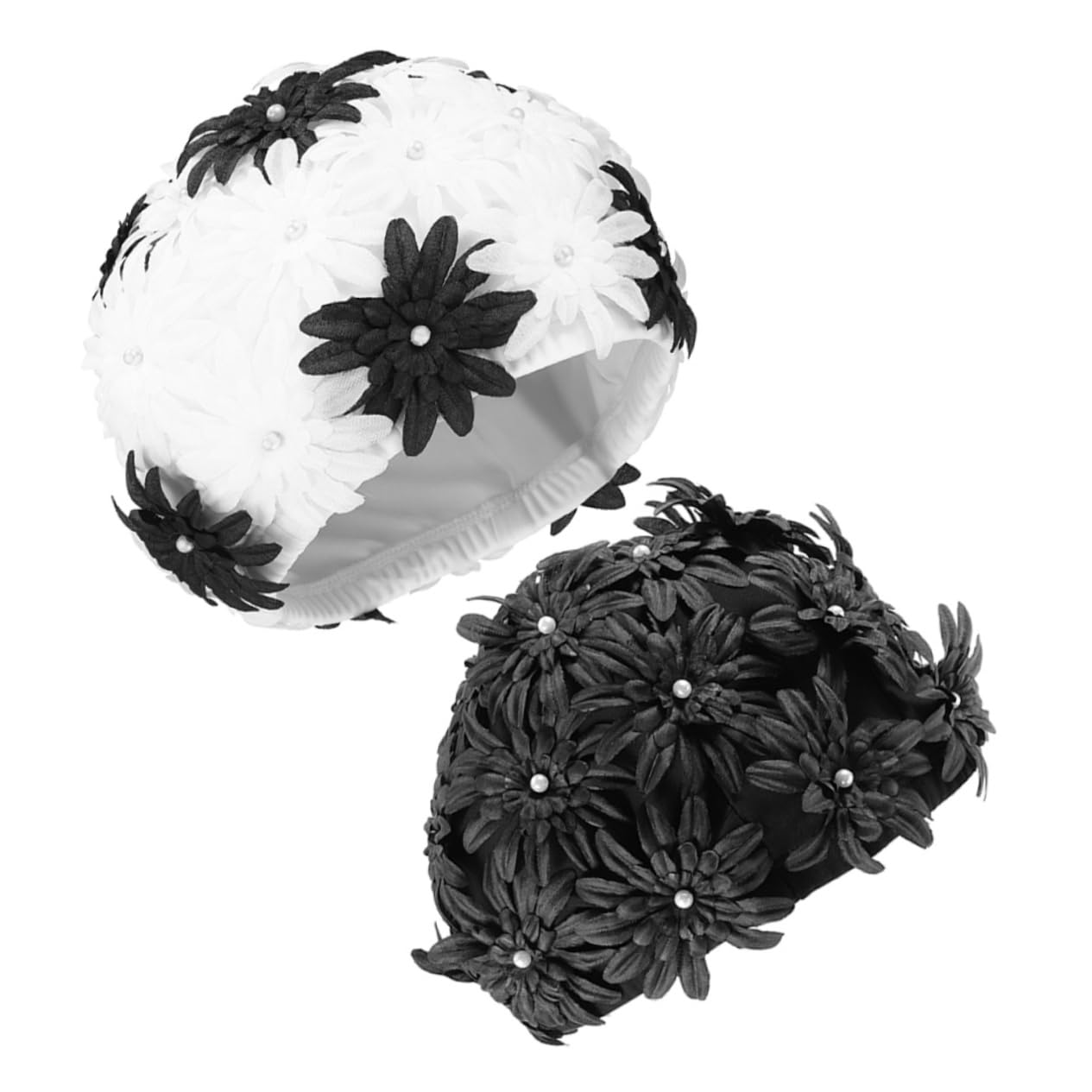 Toyvian Gorro De Natación Floral Mujer Protección El Cabello De Gorro De Natación Y Reutilizable