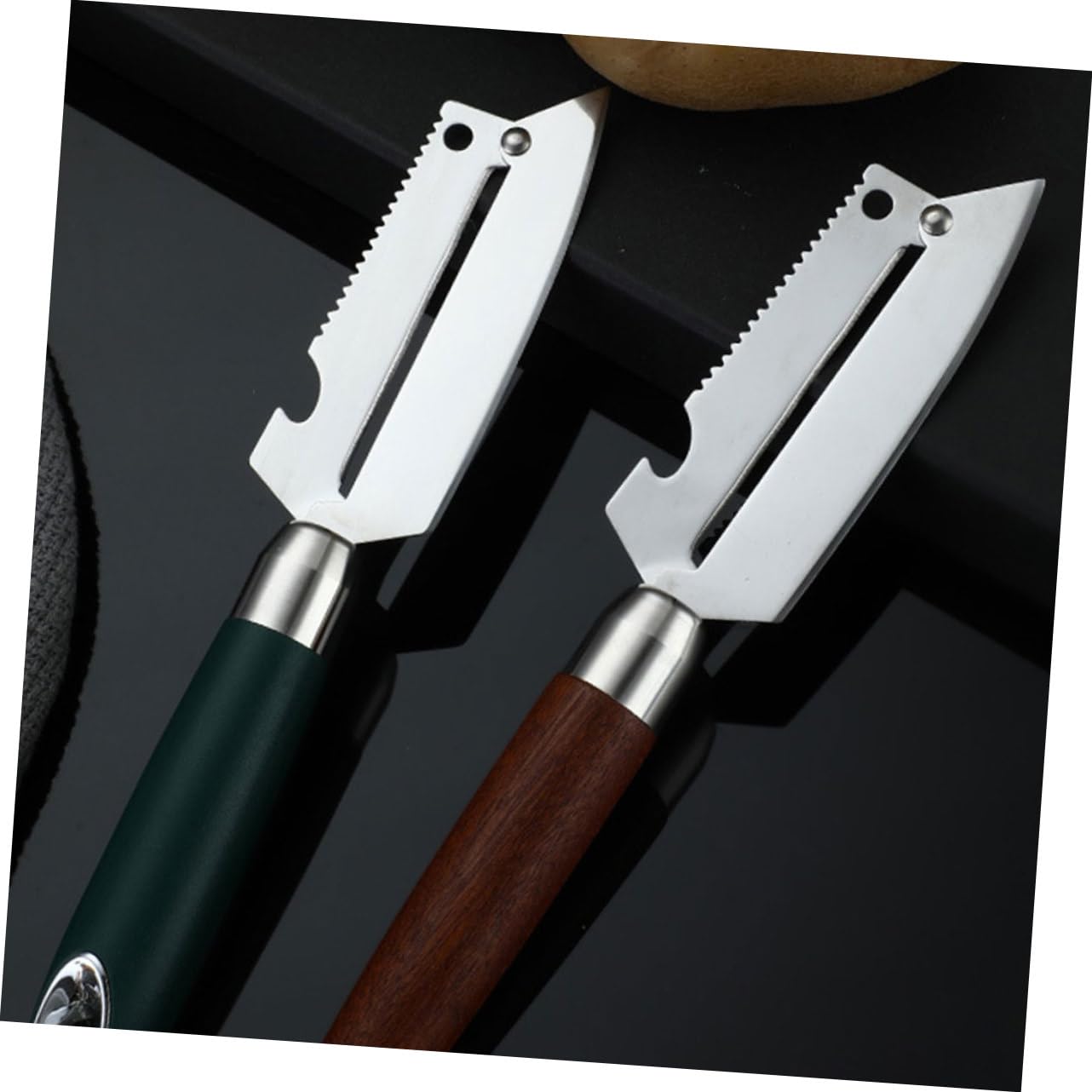 TOPBATHY 5 Pièces Éplucheur INOX raclettes de ménage broyeur de légumes éplucheurs manuels epluche Legume Peeler Legume éplucheur de Pomme de Terre éplucheurs de légumes pour PP