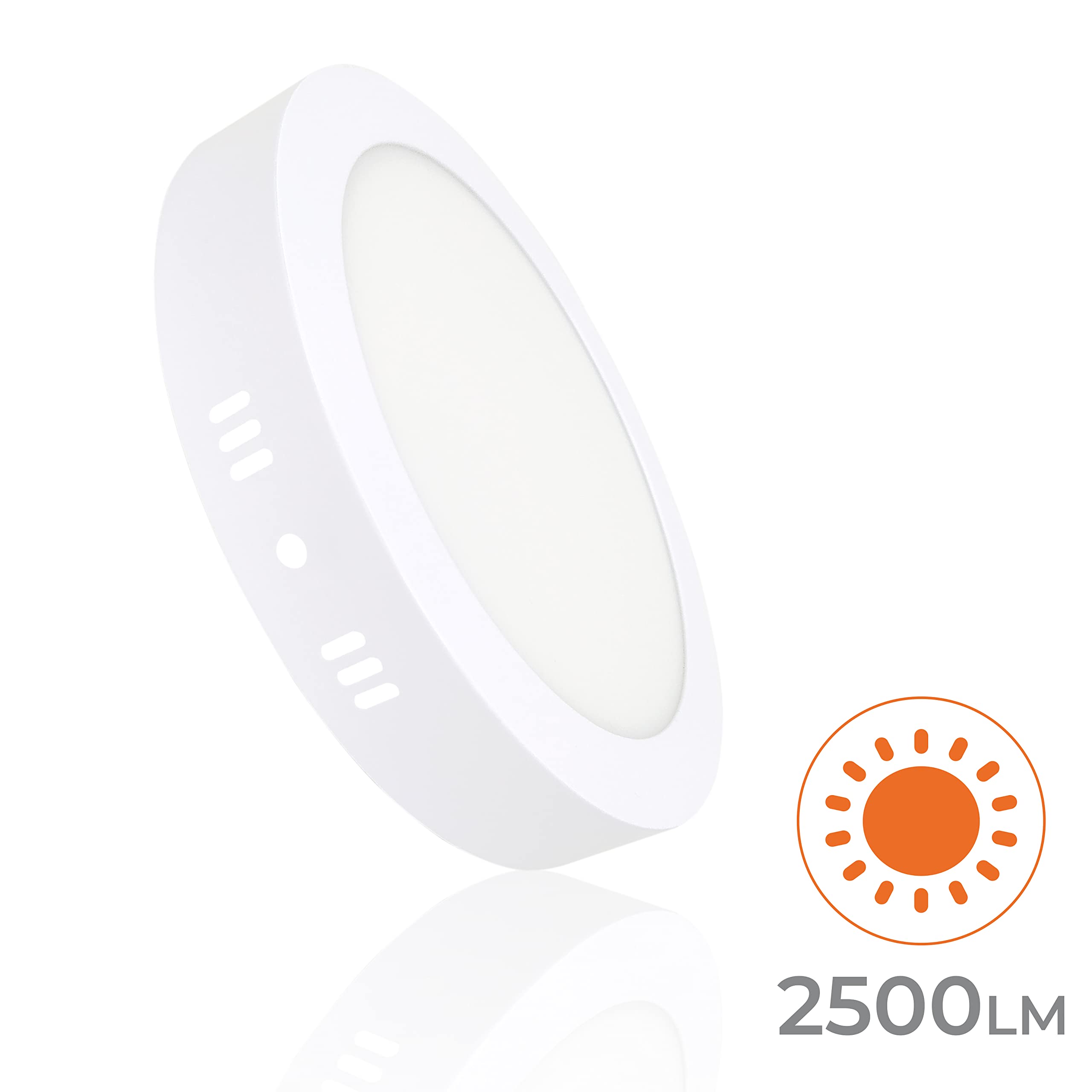 LED ATOMANT 5x Plafon LED Superficie 220mm 28W Color Luz Fria 2500lm | Color Blanco Frio 6500K