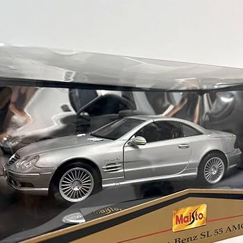 Amazon | Premium Edition 1/18 Mercedes Benz SL55 AMG Silver
