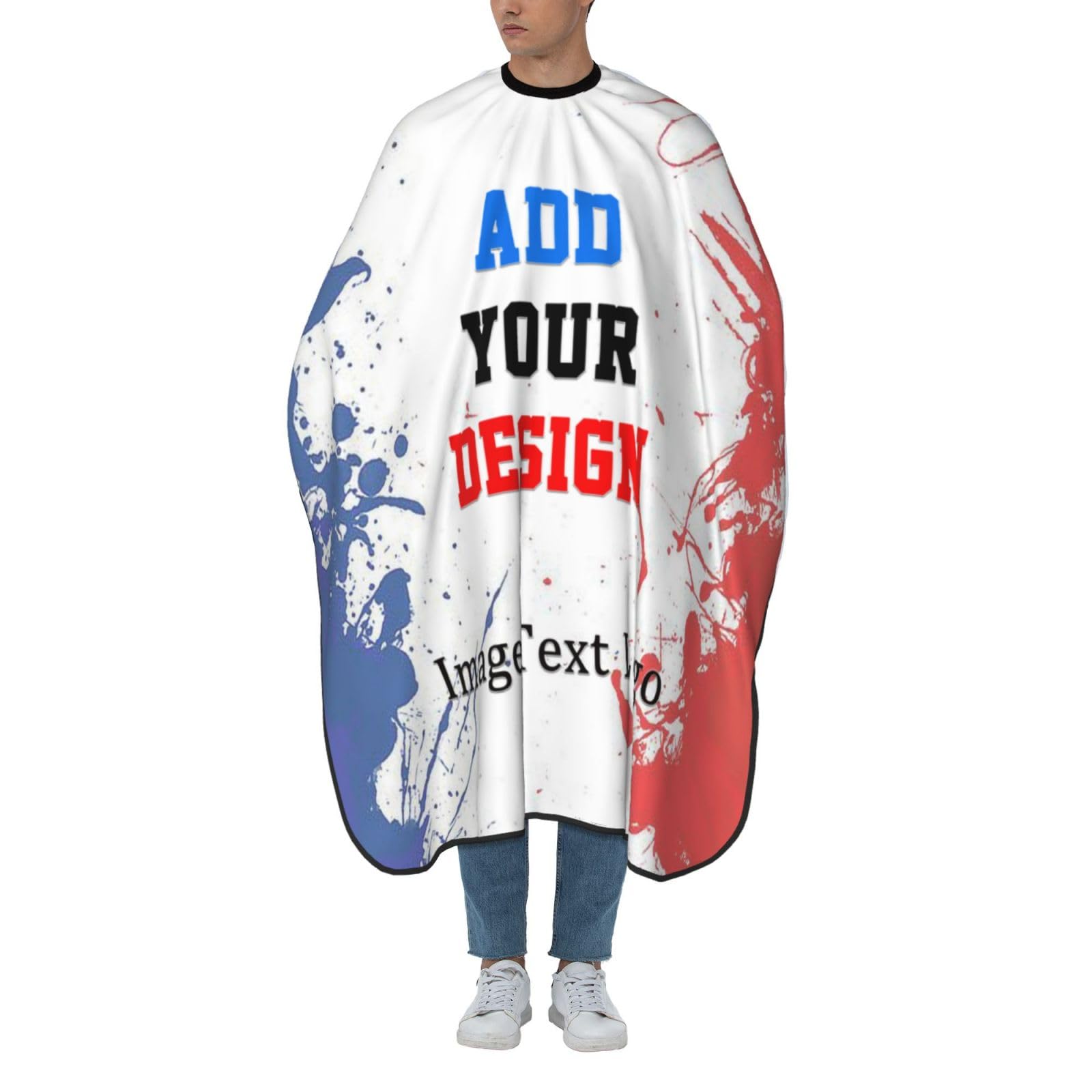 EastSail Personalized Haircut Cape for Men Custom Barber Cape Salon Barber Capes Waterproof Hair Cutting Cape Shaving Haircut Apron 65