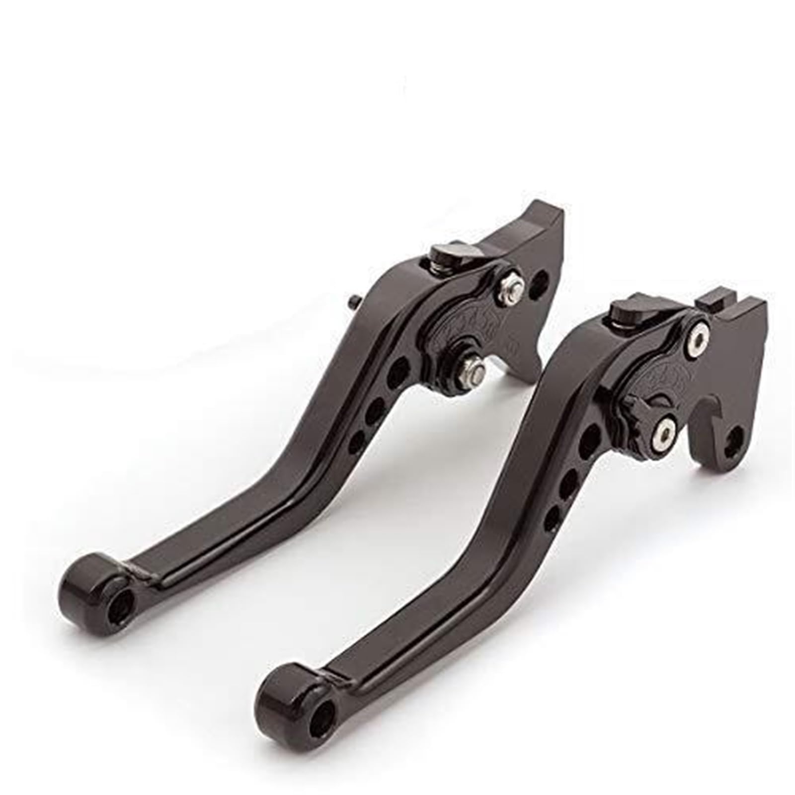 FLBZBLKASL Motorcycle Short Brake Clutch Levers Black Folding Aluminum Clutch Brake Lever for 22mm for Handlebar 110cc 125cc 140cc TTR SSR for Xmotos for Apollo 125 Pit Dirt Bike Motorcycle