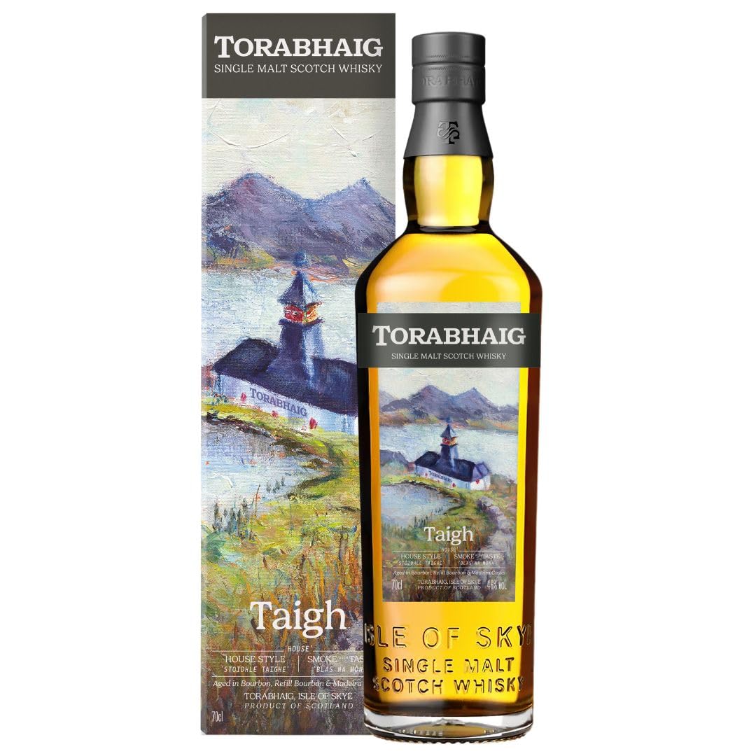 Torabhaig Taigh Single Malt Scotch Whisky | | 46% ABV |Crafted On The Isle Of Skye | Elegant Peated Whisky with Sweet Spice, Orchard Fruit And Gentle Smoke (70cl)