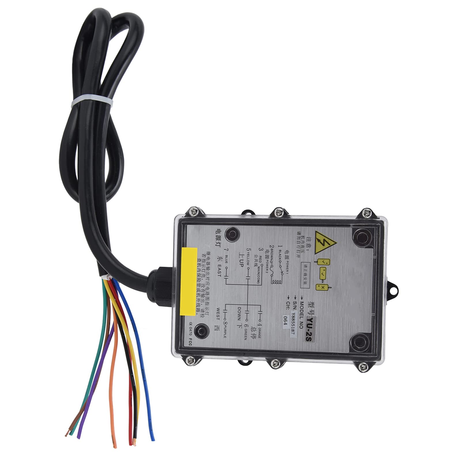 Cocoarm Telecomando Industriale Radio, YU-2S per Gru e Argani, Switch Wireless (DC 24V) | Impermeabile IP68, Guscio in ABS Antiurto, Portata di Controllo di 100 M, Anti-interferenza a 800 MHz, Resistente a Polvere