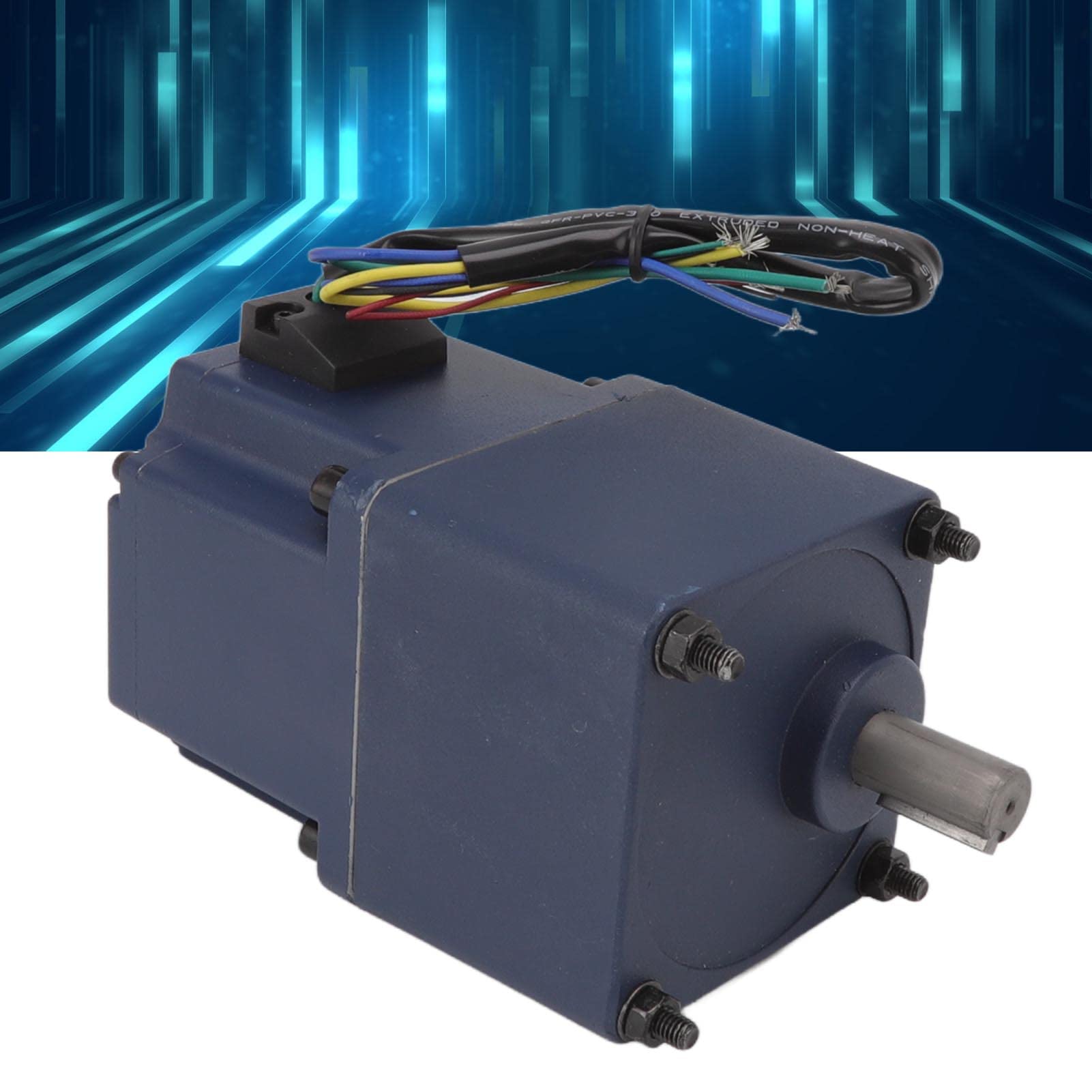 Motor de Engranaje sin Escobillas de CC, Bobina de Latón de Poco Ruido de 200W para Coches de Juguete Eléctricos y Equipos de Automatización (300 rpm)